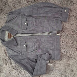 Banana Republic Denim trucker jacket Silver Size M